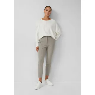 s.Oliver 7/8-Hose Hose Knöchellange Flanellhose mit Bundfalte und elastischem Bund beige 34