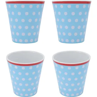 Melaminbecher In Porzellanoptik, Robuste Trinkbecher Für Schule Oder Restaurant, Elegantes Geschirr, 4er-set