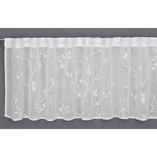 GARDINIA Stickerei verdeckte Schlaufen 140 x 45 cm natur