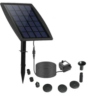 Solarbrunnen, Diy-solar-schwimmbrunnen (2,5 W), Neue Solar-teichpumpe Mit 8 Düsen Und 3-m-kabel, Solarbrunnen Für Vogeltränke, Aquarium Und Garten