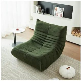 HAUSS SPLOE Sitzsack Sitzsack Relax-Sessel Lehnsessel Lazy Sofa-Stühle Einzelsofa grün 91 cm x 72 cm x 105 cm