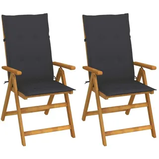 vidaXL Klappbare Gartenstühle 69 x 69 x 111 cm braun 3 St.