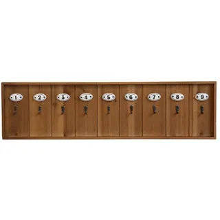 Chic Antique Schlüsselbrett 80 x 21 cm Braun