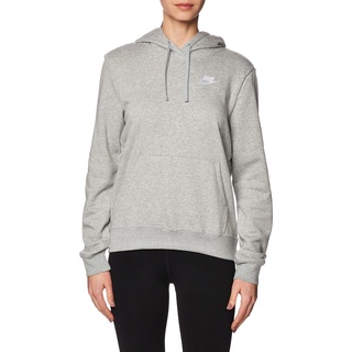 Nike DQ5793-063 Sportswear Club Fleece Sweatshirt Damen DK Grey Heather/White Größe M