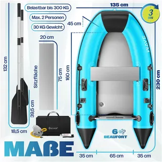Kesser KESSER® Schlauchboot 230 cm 2 Personen