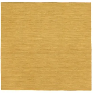 RugVista Handloom Flat, Teppich, Kelim Modern, 250 x cm, Quadratisch, Mittlerer Stapel, Wohnzimmer, Esszimmer, Schlafzimmer, Nur chemische Reinigung, Care & Fair Zertifiziert, Gelb