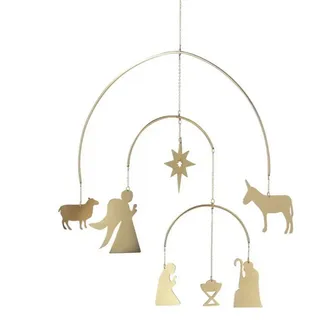 Räder Dekofigur Design Weihnachtsmobile Krippe&Tiere (23x22,5cm)