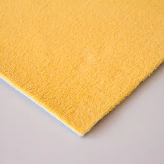 Steffensmeier Velours Teppichboden Verona Meterware | Auslegware für Kinderzimmer Wohnzimmer Schlafzimmer | Gelb, Größe: 300x400 cm