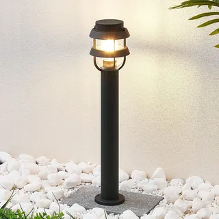 LINDBY Außenleuchte Aluminium 13,7 cm x 60,0 cm 1 flammig E27 schwarz