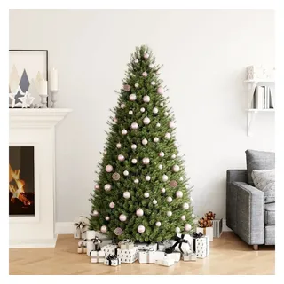 vidaXL 100-tlg. Weihnachtskugel-Set Rosa