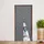 Thermo-Vorhang Klettband 100 x 210 cm Grau 2