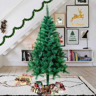 Froadp 180cm Künstlicher Grün PVC Weihnachtsbaum Tannenbaum Kiefernadel(Grün PVC, 180cm)