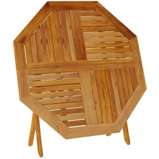 vidaXL Gartentisch Klappbar Ø 110 x 75 cm Massivholz Akazie