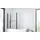 Marwell Duschwand CITY 125 x140 cm 3-teilig faltbar beidseitig montierbar 4mm starkes Einscheibensicherheitsglas matt schwarzes Design