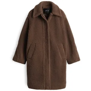 Opus Damen Mantel aus Teddyfell mit Eingrifftaschen Modell Heddy Schoko, $listsize[$i].replace('"','"')