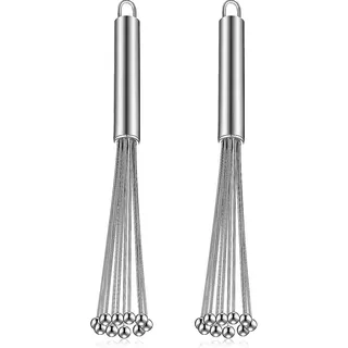 Set Aus 2 Edelstahl-kugel-schneebesen Für Eier, 30 Cm (12 Zoll).