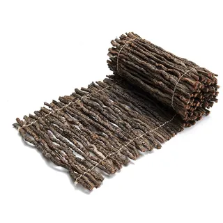 NaDeco Bastelnaturmaterial Bowty-Tischläufer in Natur, Maße 90x20cm Tischläufer