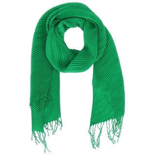 halsüberkopf Accessoires Modeschal Schal Pashmina Plissee, in tollen Farben! grün