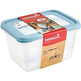 KEEEPER Gefrierdosen-Set Mia "Magic Ice" 2x 2,0 Liter