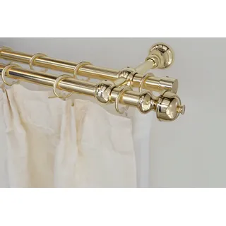 GARESA Vorhangstange Andrea 2-läufig Ø 20 mm 130 cm Grau