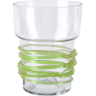 botle Orchideentopf Glas Übertopf Blumentopf Pflanzgefäß D 13 cm H 16,5cm grün