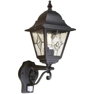Elstead Lighting Laterne Glas, Metall 47,0 cm IP43 1xE27 schwarz
