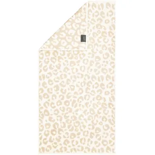 CAWÖ Two-Tone Leo Handtuch 50 x 100 cm beige