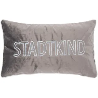 PAD Dekokissen Letters Stadtkind 30 x 50 cm Blue-Grey