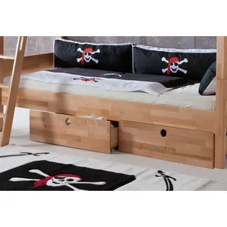 Relita - Schubladen Set zu Etagenbett Stefan Buche massiv natur lackiert, Stabverleimt