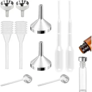 10 Mini-trichter, Kleiner Trichter, Trichter, Edelstahltrichter, Mini-trichter Für Kleine Flaschen, Kleiner Aluminiumtrichter, Kunststoffpipette, Kunststoffspender