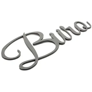 Zwayve Türschild Schriftzug Firma Name Selbstklebend 0,0 x 0,0 cm Grau