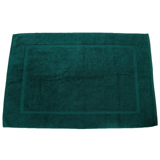 Lanudo® Luxus Badematte 900g/m2 Pure Line 60x90 mit Bordüre. 100% feinste Frottier Baumwolle in höchster Qualität, Bad-Teppich, Bad-Vorleger, Frottee Petrol