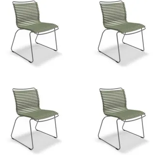 Houe CLICK Dining Chair ohne Armlehnen 4er Set Olive green
