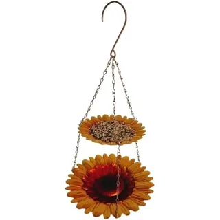 Vogeltränke Zum Aufhängen Im Sonnenblumen-stil, Vogelbad, Futterspender Für Den Außenbereich, Für Garten, Terrasse, Hinterhof, Wildtier-attraktion (2)