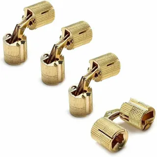 Stück Kastenscharniere. Zylindrische Scharniere. Verdeckte, Unsichtbare Messing-zylinderscharniere Für Diy-schmuckkästchen, Handgefertigt, Gold (größe: 10 Mm)
