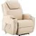 MCombo Relaxsessel elektrisch Kunstleder 92 x 109 x 92 Beige mit Massagefunktion