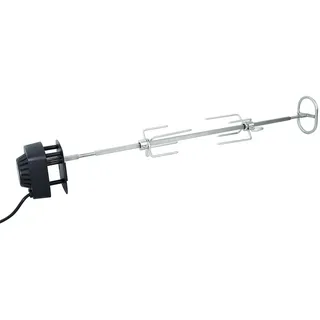 SANTOS motorisierter magnetischer Drehspieß - passend für Napoleon Rogue 425er & Freestyle 425er - Gasgrill-Rotisserie - 2 Laufrichtungen - Fleischnadeln