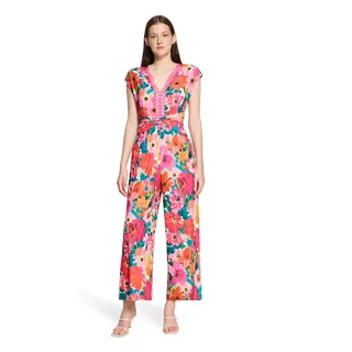 Vera Mont Damen mit Blumenprint 38, Yellow/Pink - 38W