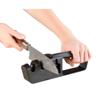 Diamant-Messer- & Scherenschärfer, 2-stufig, Schleifwinkel einstellbar