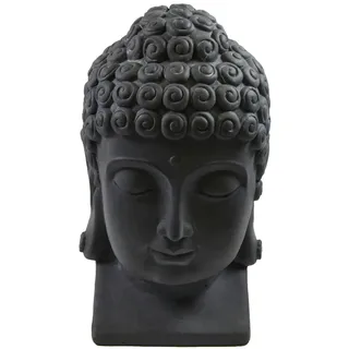 Buddha Kopf groß H 40 cm Steinfigur Deko Figur Skulptur Feng Shui