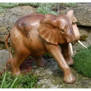 schöner großer Elefant Holz Glücks Elephant 12