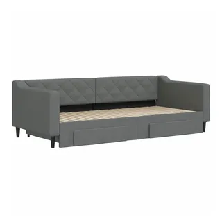 vidaXL Tagesbett 90 x 200 cm Dunkelgrau