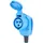 as Schwabe CEE Winkelkupplung 16 A 230 V Blau