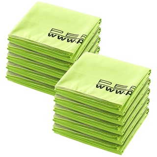 10er-Set extra-saugfähige Mikrofaser-Badetücher, 180 x 90 cm, grün