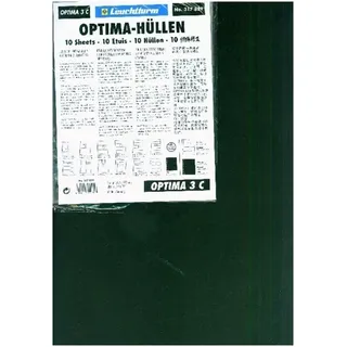 Leuchtturm1917 Optima Kunststoffhüllen mit 3er Einteilung, glasklar, 10er Pack