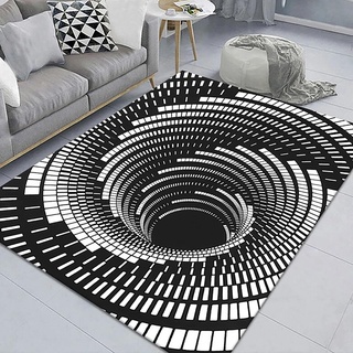 3D Teppich Optische Täuschung, Illusion Rug Moderner Rutschfester Bodenmatte Für Home Schlafzimmer Büro Wohnzimmer Haustür Art Deco Teppich,160X230CM,C