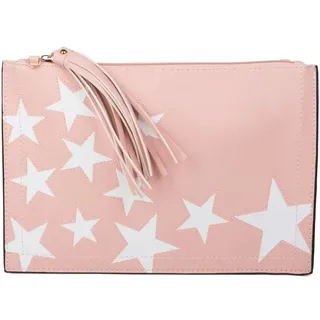 styleBREAKER Clutch Handtasche in Rosa | Gr.: onesize