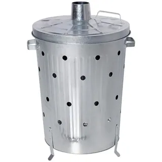 Linder Exclusiv GmbH Feuerstelle Verbrennungstonne - Feuertonne - Feuerschale Verbrenner 75l verzinkt, (1-St)