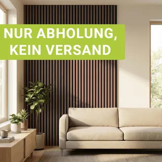 Akustikpaneel 2600x600x21mm | Nur Selbstabholung - Holzfarbe: Nussbraun