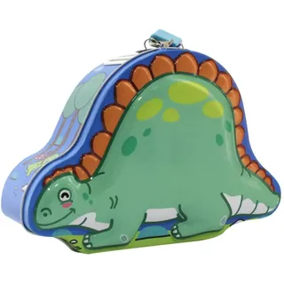 Dinosaurier-Spardose aus Metall, mit Schloss, lustiges Design, große Größe für Jungen und Mädchen (Grün)